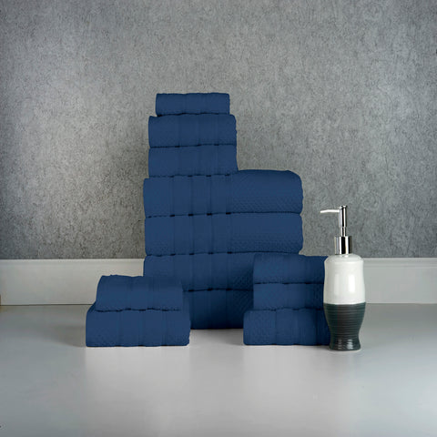 Bibb Home 12 Piece Egyptian Cotton Towel Set. Bibb Home 12 Piece Egyptian Cotton Towel Set.