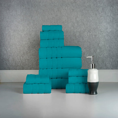 Bibb Home 12 Piece Egyptian Cotton Towel Set. Bibb Home 12 Piece Egyptian Cotton Towel Set.