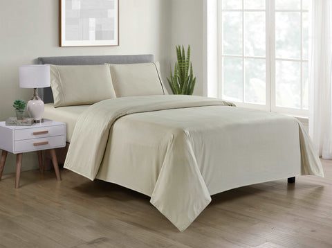 Bamboo 4 Piece Luxury Chevron Embossed Sheet Set. - Bed Bath Fashions