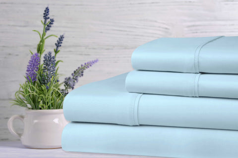 Bamboo Lavender Infused Scented 4-Piece Sheet Set. - Bed Bath Fashions