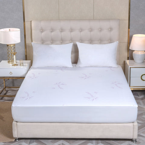 Lavender Infused Scented Mattress Pad. Lavender Infused Scented Mattress Pad.