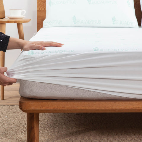 Bibb Home Eucalyptus Infused Waterproof Mattress Pad Bibb Home Eucalyptus Infused Waterproof Mattress Pad