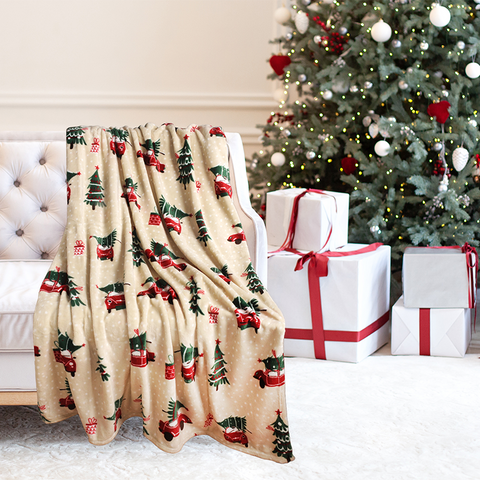 Kathy Ireland Holiday Print Plush Flannel Throw Blanket Kathy Ireland Holiday Print Plush Flannel Throw Blanket