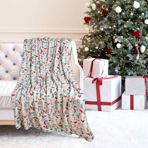 Kathy Ireland Holiday Print Plush Flannel Throw Blanket Kathy Ireland Holiday Print Plush Flannel Throw Blanket