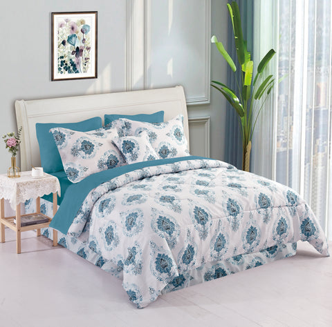 Bibb Home 8 Piece Comforter Set Bibb Home 8 Piece Comforter Set
