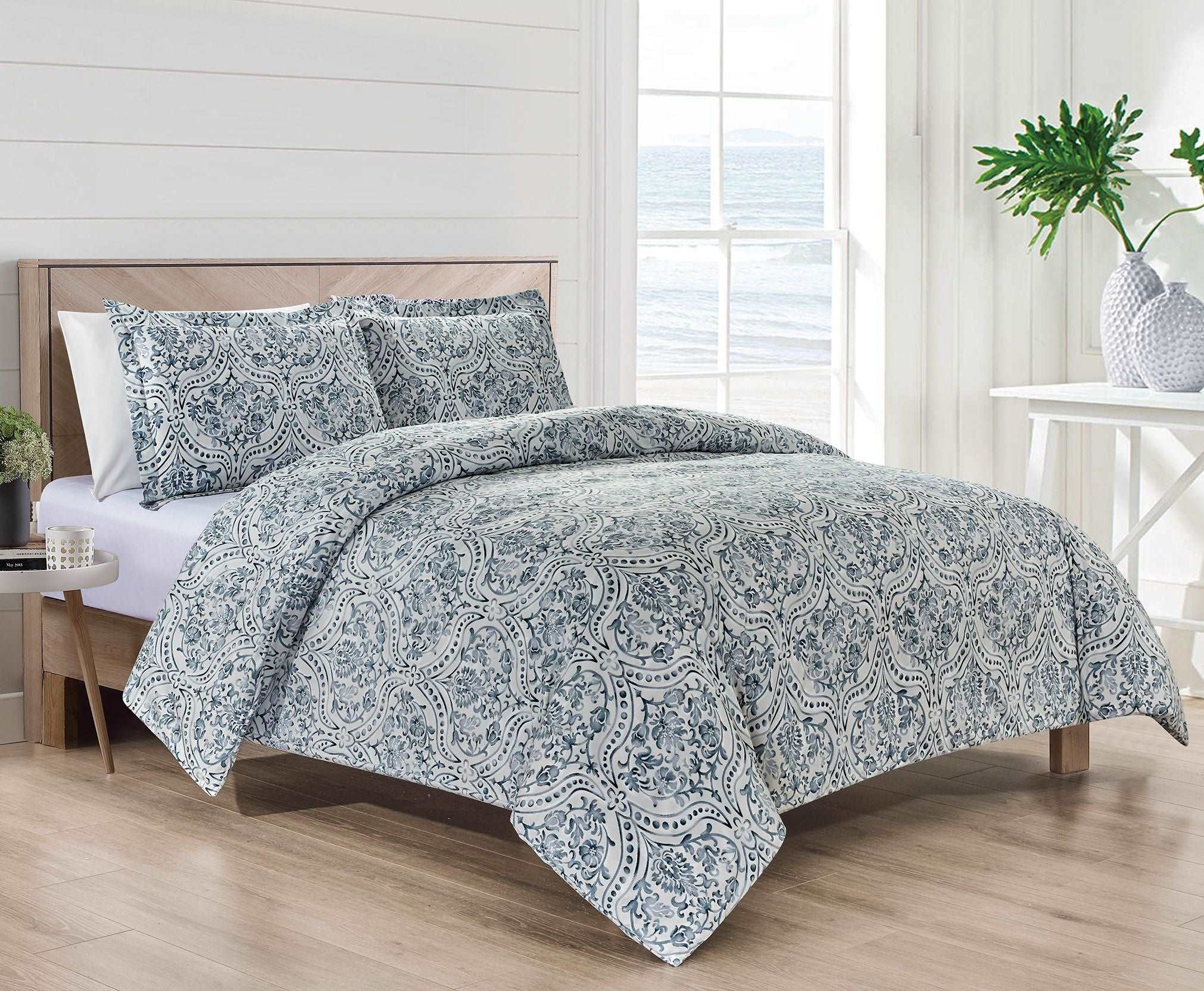 Bibb 1800 Series 3 pc Duvet Cover Set - Bed Bath Fashions