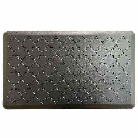 Black Colour of Trellis Embossed Foam Kitchen Mat Black Colour of Trellis Embossed Foam Kitchen Mat