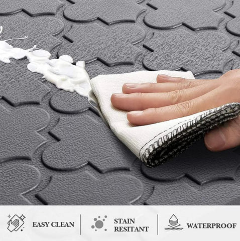 Trellis Embossed Foam Kitchen Mat. Trellis Embossed Foam Kitchen Mat.