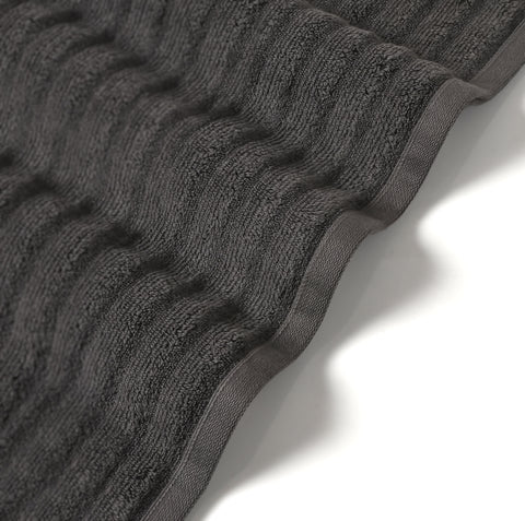 Bibb Home 6 Piece Ribbed Egyptian Cotton Towel Set Bibb Home 6 Piece Ribbed Egyptian Cotton Towel Set