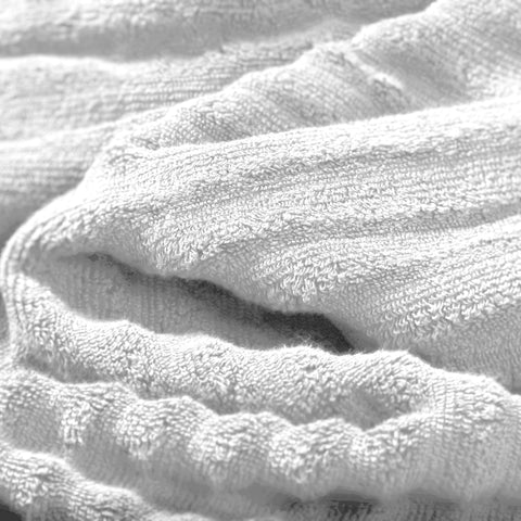 Bibb Home 6 Piece Ribbed Egyptian Cotton Towel Set Bibb Home 6 Piece Ribbed Egyptian Cotton Towel Set
