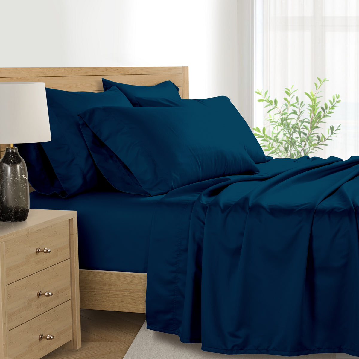 Kathy Ireland 1000 Thread Count Egyptian Cotton Rich 6-Piece Sheet Set