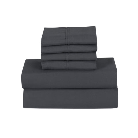 Bamboo 6 Piece 1800 Thread Count Smart Pocket Ultra Soft Luxury Sheet Set