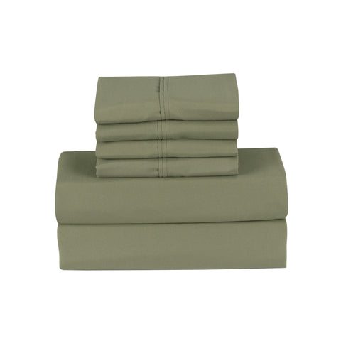 Bamboo 6 Piece 1800 Thread Count Smart Pocket Ultra Soft Luxury Sheet Set