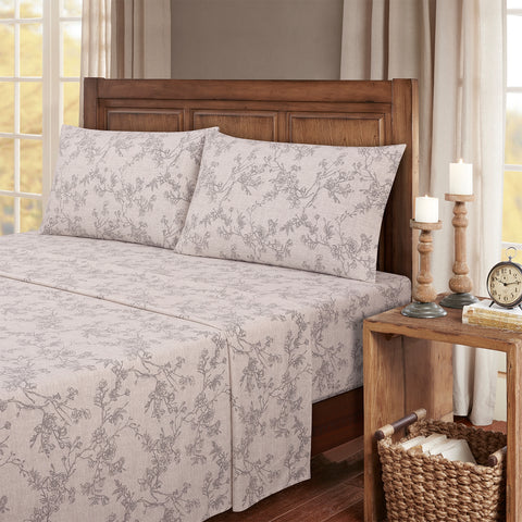 Kathy Ireland 100% Turkish Cotton Flannel Sheet Set