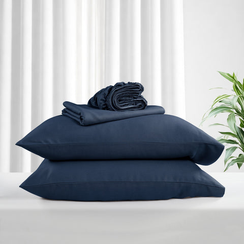 Kathy ireland Lyocell & Linen Blend 4-Piece Sheet Set