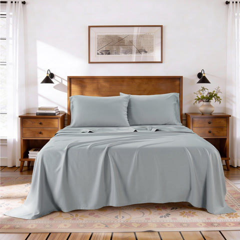 Kathy ireland Lyocell & Linen Blend 4-Piece Sheet Set
