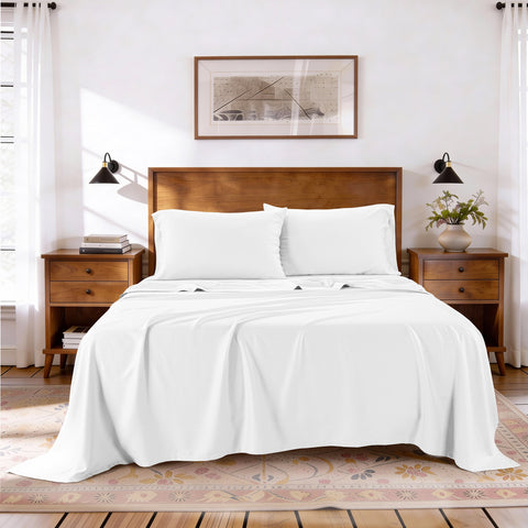 Kathy ireland Lyocell & Linen Blend 4-Piece Sheet Set