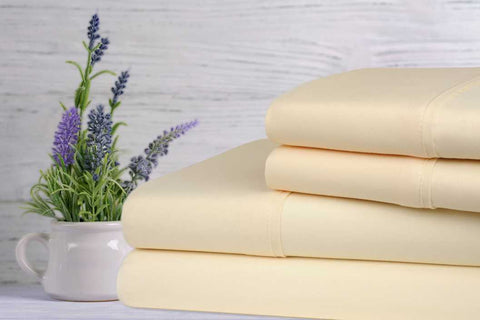 Bamboo Lavender Infused Scented 4-Piece Sheet Set.