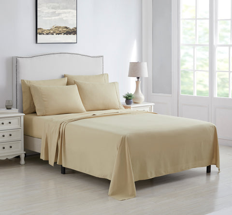 Kathy Ireland 4 Piece Brushed Microfiber Sheet Set