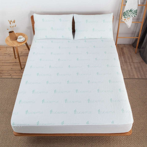 Bibb Home Eucalyptus Infused Waterproof Mattress Pad