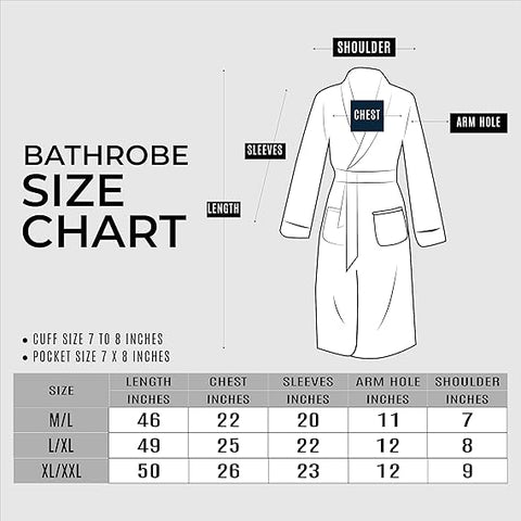 Terry Bathrobe and Slipper Set -100% Cotton Unisex Bathrobes for Men and Women