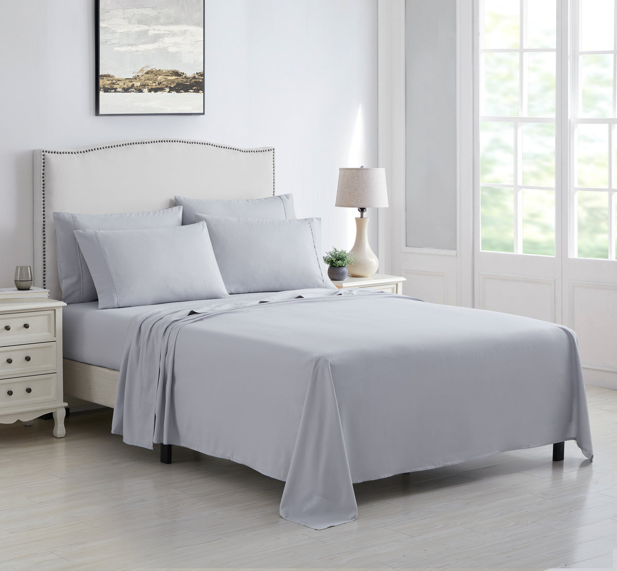 Kathy Ireland 4 Piece Brushed Microfiber Sheet Set