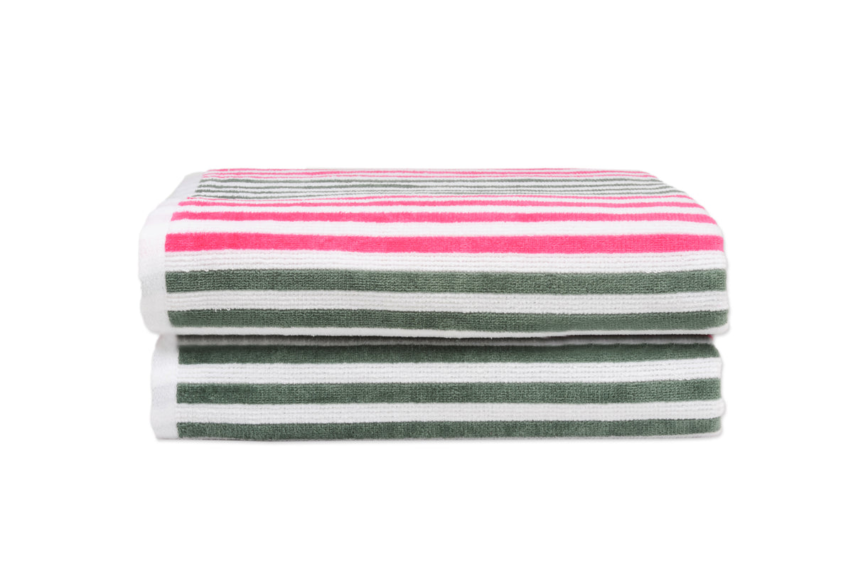 Dan River 2-4 Pack Cabana Stripe Beach Towel Set