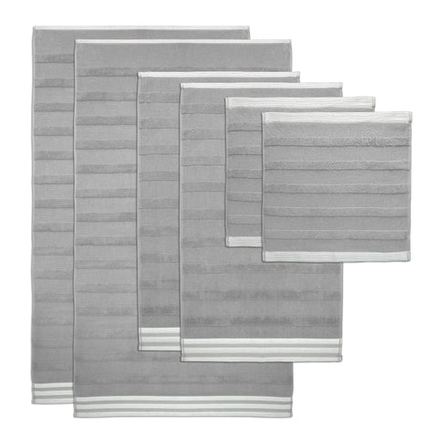 Kathy Ireland 12-Piece Jacquard Stripe Kyoto Towel Set