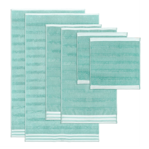 Kathy Ireland 6-Piece Jacquard Stripe Kyoto Towel Set