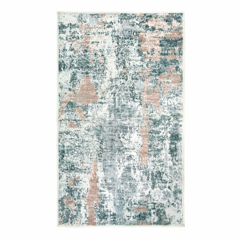 Kathy Ireland Soft Brushed Flannel Washable Rug with Latex Back