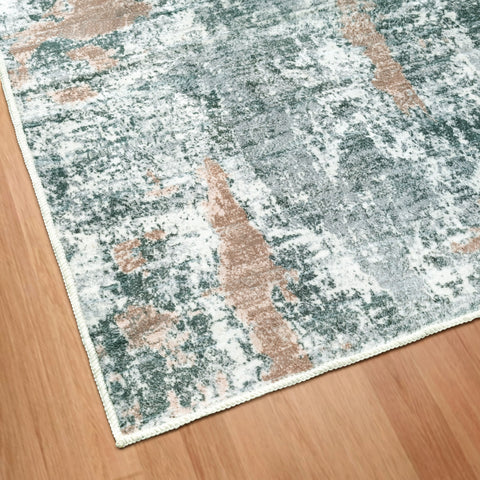 Kathy Ireland Soft Brushed Flannel Washable Rug with Latex Back