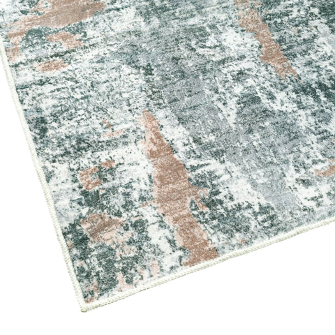 Kathy Ireland Soft Brushed Flannel Washable Rug with Latex Back