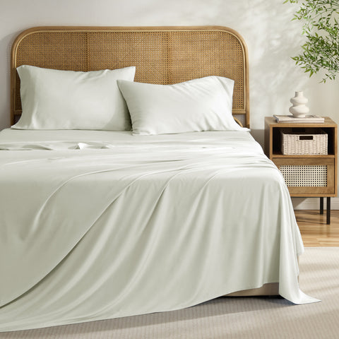 Kathy Ireland 4-Piece Cooling Bamboo Blend Sheet Set
