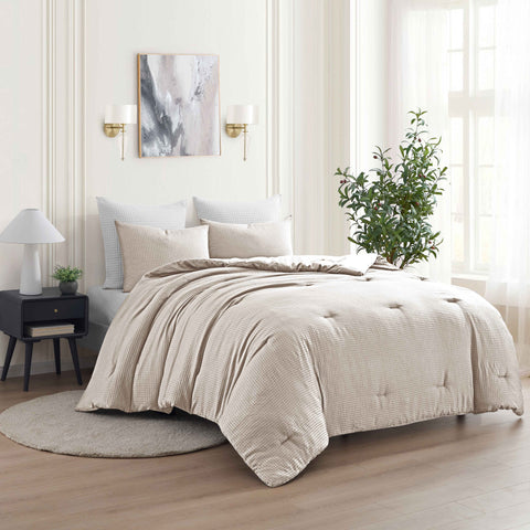 Kathy Ireland 3-Piece Waffle Down Alternative Comforter Set