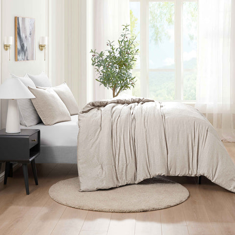 Kathy Ireland 3-Piece Waffle Down Alternative Comforter Set