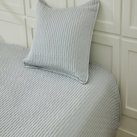 3-Piece Seersucker Textured Quilt & Sham Set