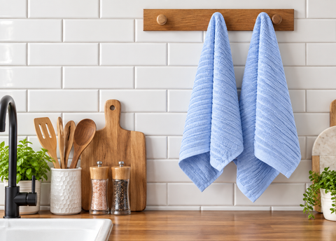 Ellen Tracy 6-12 Pack Cotton Kitchen Towels 18" x 28"