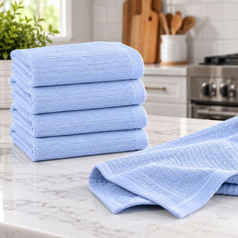 Ellen Tracy 6-12 Pack Cotton Kitchen Towels 18" x 28"