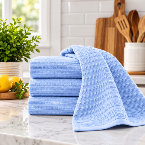 Ellen Tracy 6-12 Pack Cotton Kitchen Towels 18" x 28"