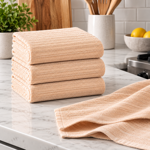 Ellen Tracy 6-12 Pack Cotton Kitchen Towels 18" x 28"