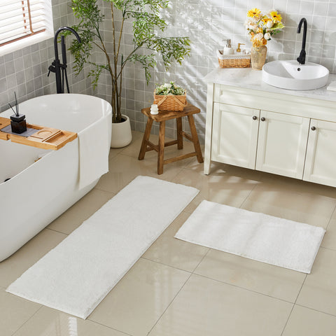 Caribbean Joe Heavyweight Plush Microfiber Bath Mats