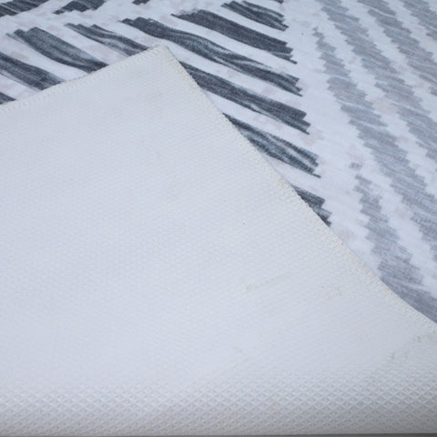 Bibb Home Washable Flannel Printed Accent Rug with Latex Back 1-2-Pack 20x30