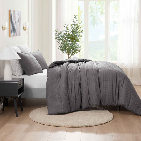 Kathy Ireland 3-Piece Waffle Down Alternative Comforter Set