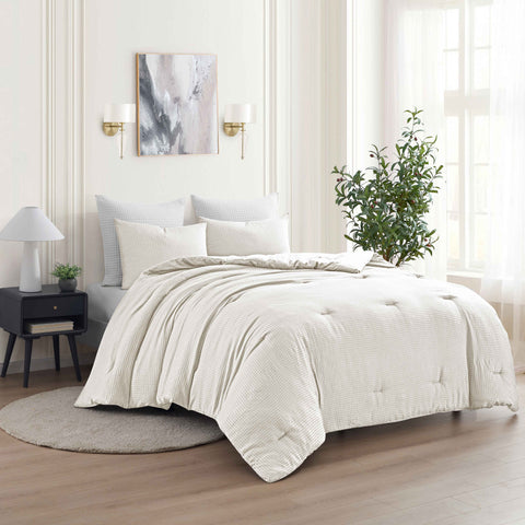 Kathy Ireland 3-Piece Waffle Down Alternative Comforter Set