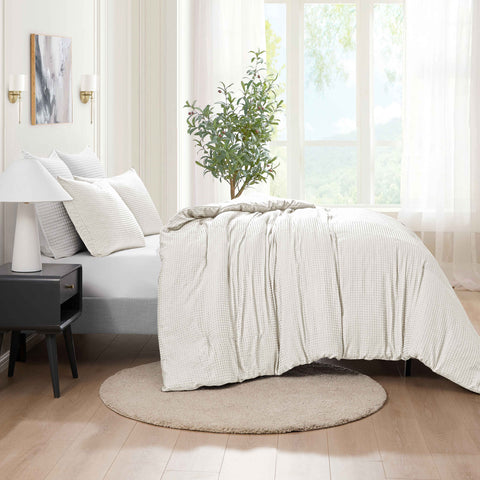 Kathy Ireland 3-Piece Waffle Down Alternative Comforter Set