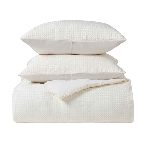 Kathy Ireland 3-Piece Waffle Down Alternative Comforter Set