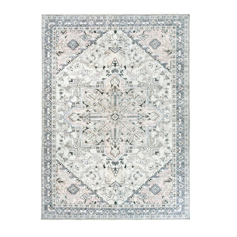 Kathy Ireland Soft Brushed Flannel Washable Rug with Latex Back