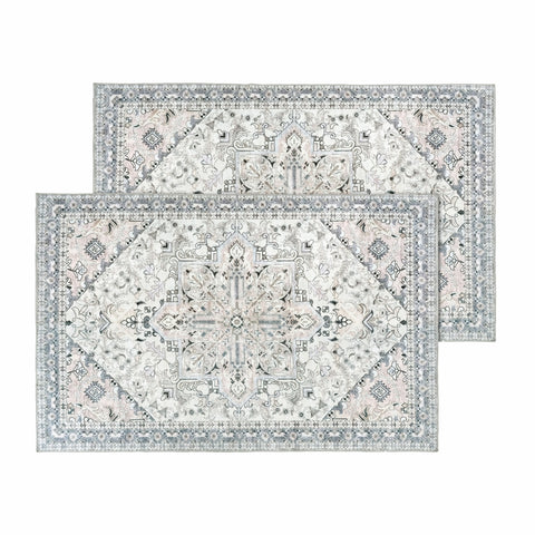 Kathy Ireland Soft Brushed Flannel Washable Rug with Latex Back