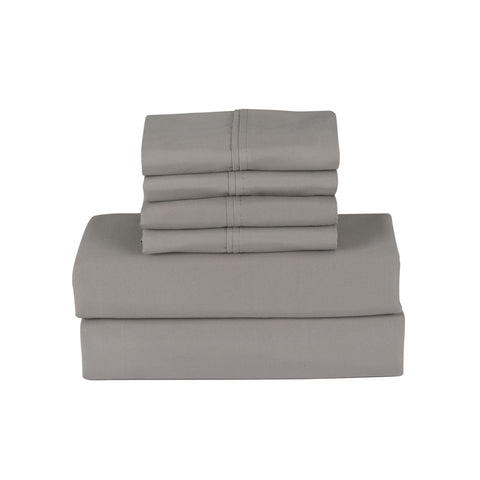 Bamboo 6 Piece 1800 Thread Count Smart Pocket Ultra Soft Luxury Sheet Set