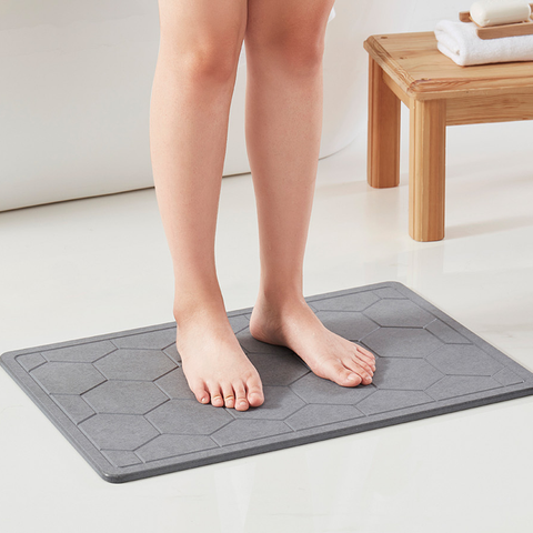 Bibb Home Diatomaceous Earth Stone Bath Mat